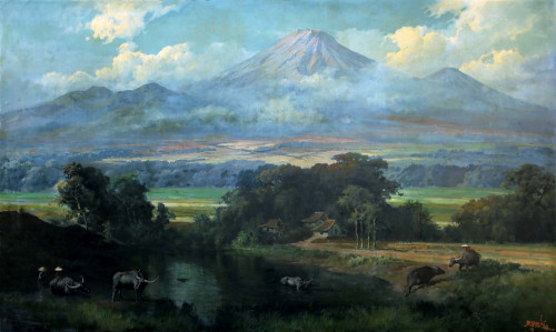Landscape Mastery: Basoeki's Remarkable Work Of Naturalism & Realism | GLOBAL AUCTION