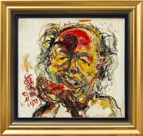 Self Portrait Eating Watermelon By Affandi | GLOBAL AUCTION