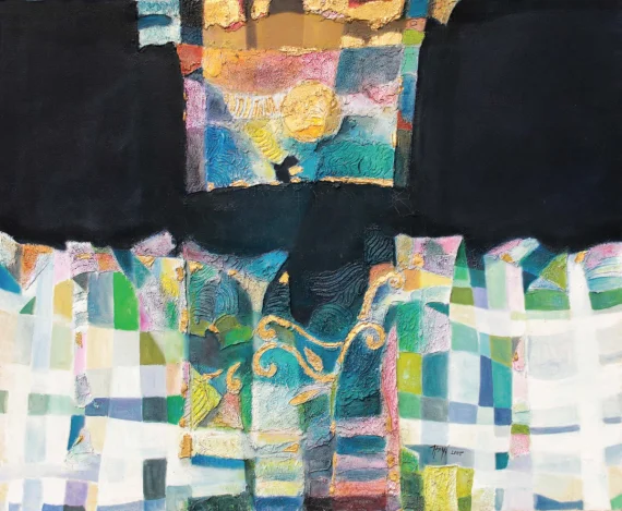Heyi Ma'mun ~ Two Gold Between Two Blue And White Fields | GLOBAL AUCTION