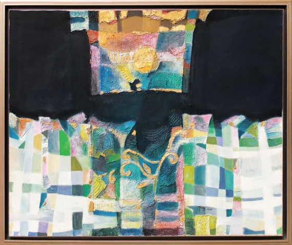 Heyi Ma'mun ~ Two Gold Between Two Blue And White Fields | GLOBAL AUCTION