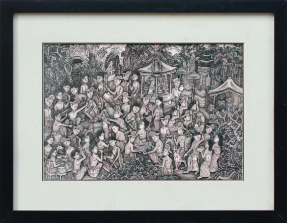 Ida Bagus Made Mergeg ~ Cockfight (Adu Ayam) | GLOBAL AUCTION