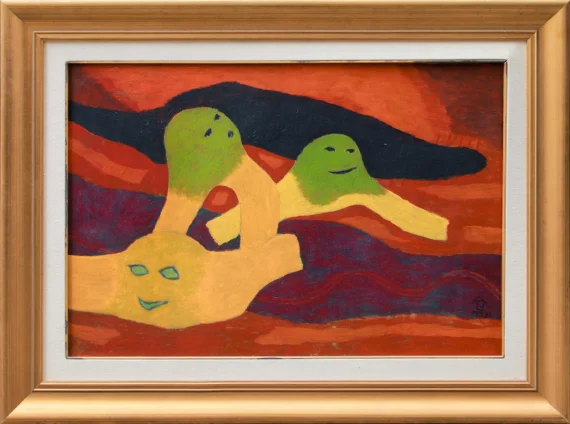 Nashar ~ Three Figures (Tiga Figur) | GLOBAL AUCTION
