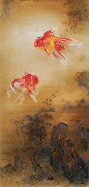 Lee Man Fong - A Pair Of Goldfish (Sepasang Ikan Mas)