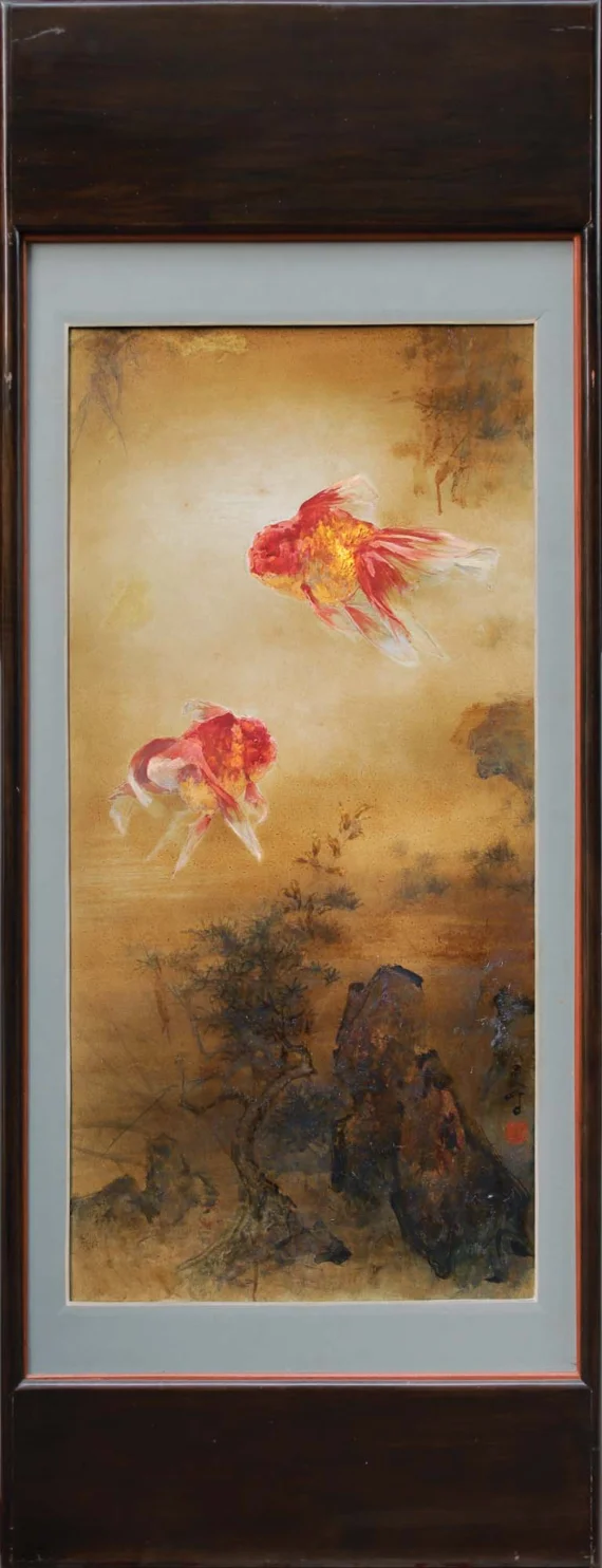 Lee Man Fong ~ A Pair Of Goldfish (Sepasang Ikan Mas) | GLOBAL AUCTION