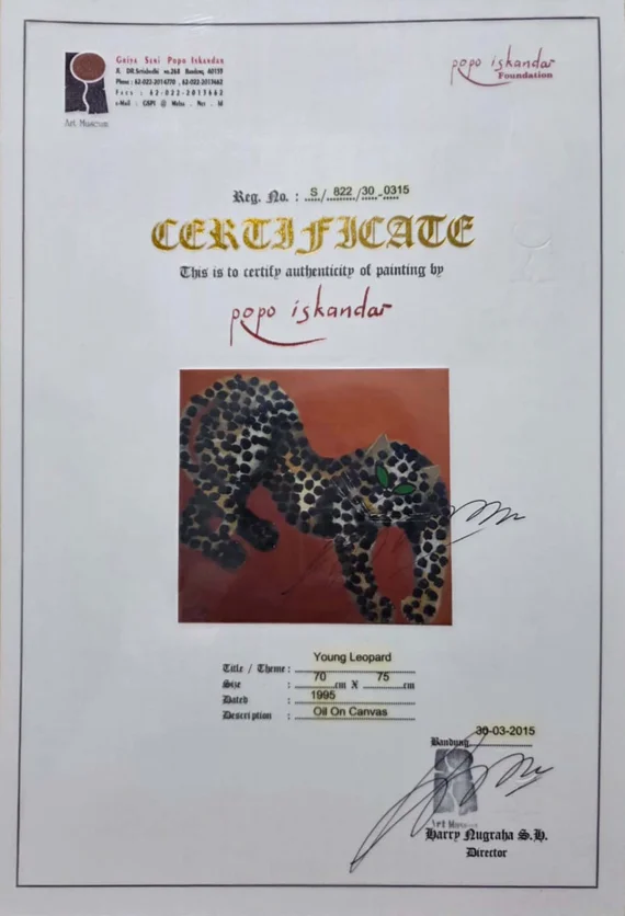 Popo Iskandar ~ Young Leopard | GLOBAL AUCTION