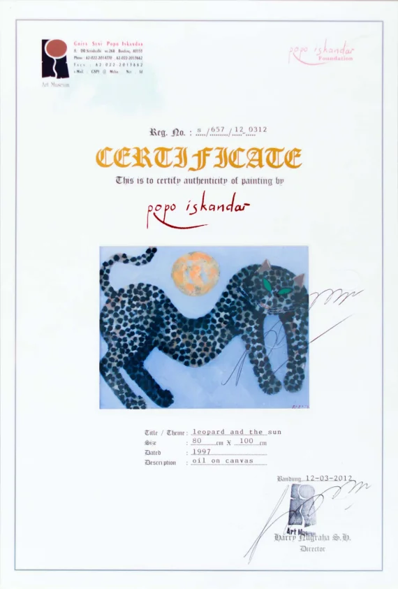 Popo Iskandar ~ Leopard And The Sun | GLOBAL AUCTION