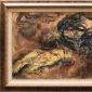Affandi ~ Cockfight (Adu Ayam) | GLOBAL AUCTION