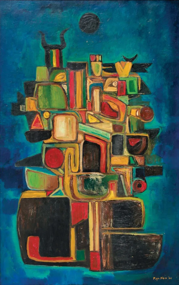 Fadjar Sidik ~ Form Of Composition (Komposisi Bidang) | GLOBAL AUCTION