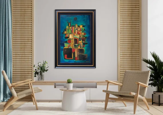 Fadjar Sidik ~ Form Of Composition (Komposisi Bidang) | GLOBAL AUCTION