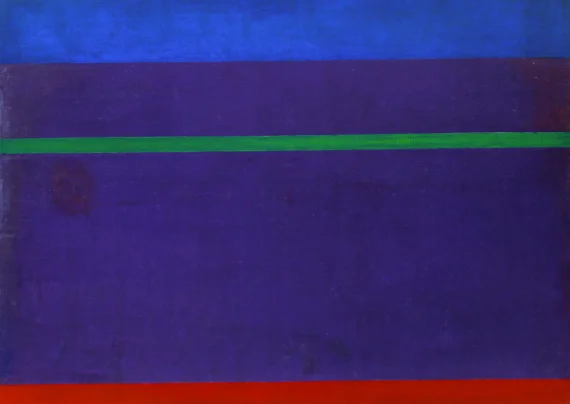 Mochtar Apin ~ Green Line On Purple (Garis Hijau Di Ungu) | GLOBAL AUCTION