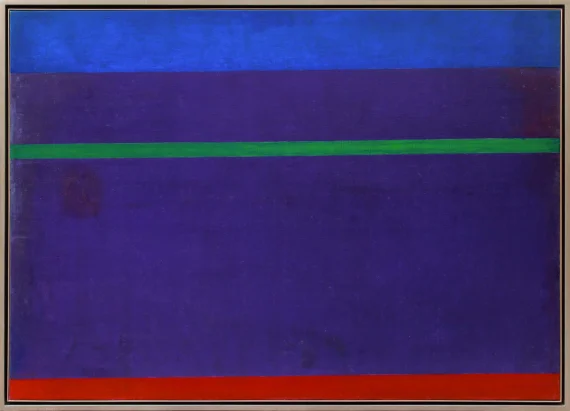 Mochtar Apin ~ Green Line On Purple (Garis Hijau Di Ungu) | GLOBAL AUCTION