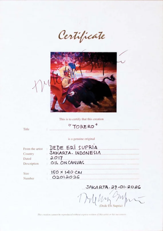Dede Eri Supria ~ Torero | GLOBAL AUCTION