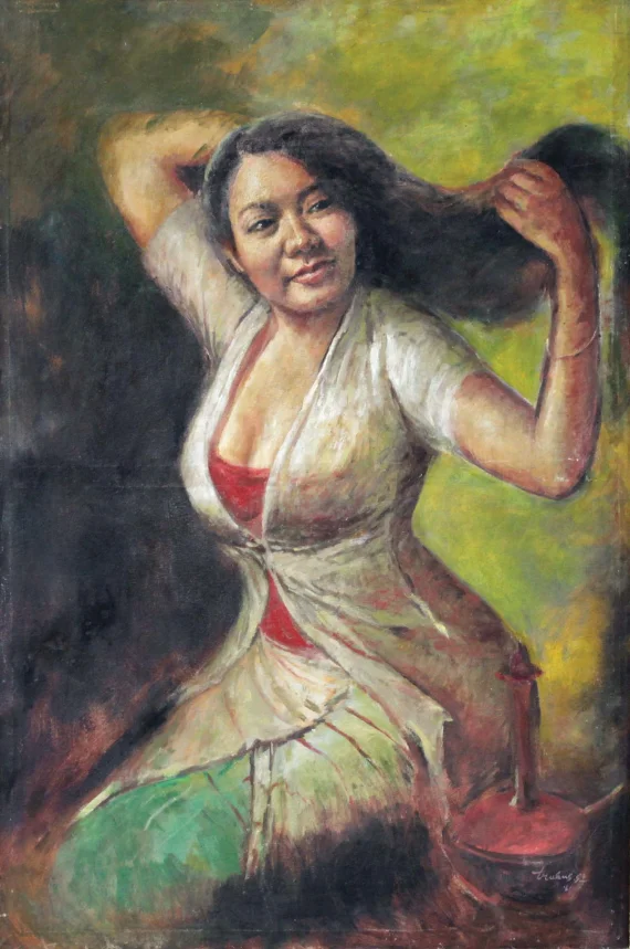 Trubus Sudarsono ~ Woman And Jar (Wanita Dan Kendi) | GLOBAL AUCTION