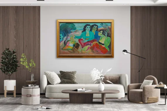 Hendra Gunawan ~ Three Women And Flowers (Tiga Wanita Dan Bunga) | GLOBAL AUCTION