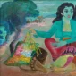 Hendra Gunawan ~ Three Women And Flowers (Tiga Wanita Dan Bunga) | GLOBAL AUCTION