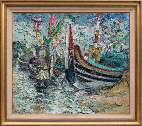 Awiki ~ Moored Boat (Perahu Bersandar) | GLOBAL AUCTION