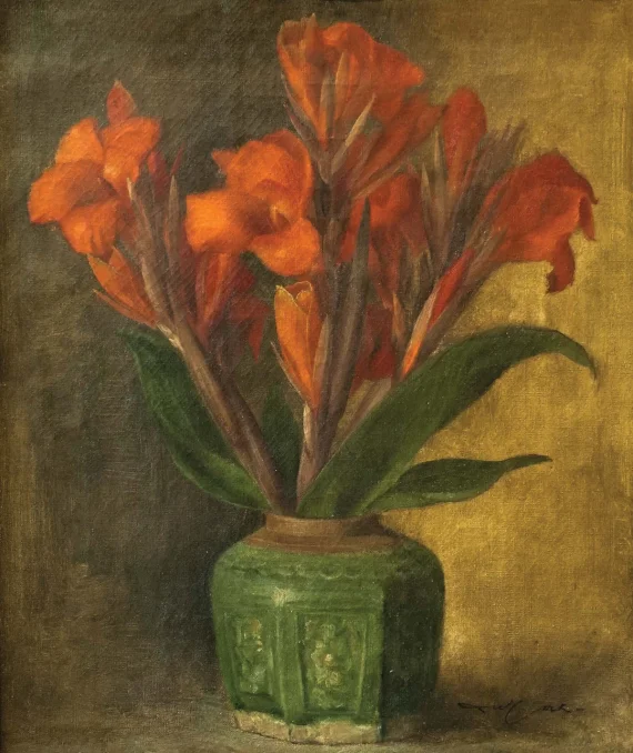 Dullah ~ Red Flowers | GLOBAL AUCTION