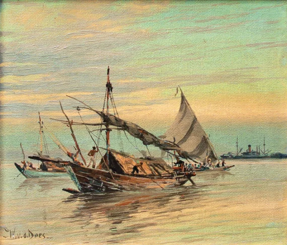Willem Van Der Does ~ Fisherman's Boat (Kapal Nelayan) | GLOBAL AUCTION