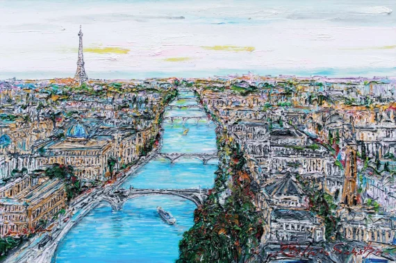 Jb Iwan Sulistyo ~ Eiffel And Seine River | GLOBAL AUCTION