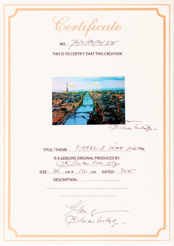 Jb Iwan Sulistyo ~ Eiffel And Seine River | GLOBAL AUCTION
