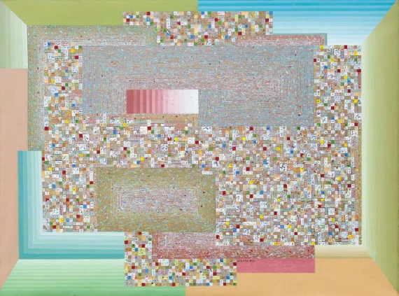 I Made Wianta ~ Calligraphy Of Golden Wall | GLOBAL AUCTION