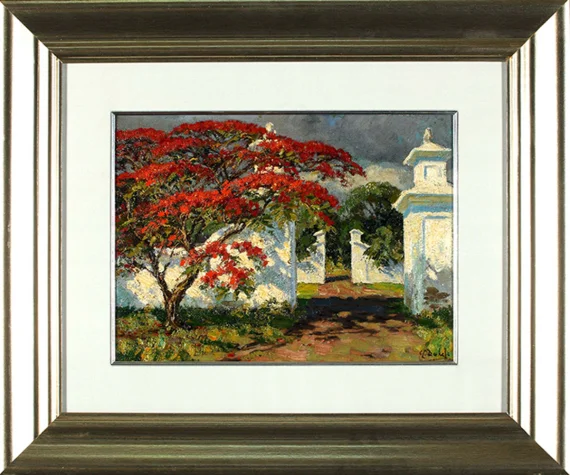 Carel Lodewijk Dake Jr ~ Flamboyant At The Entrance Of The Gate | GLOBAL AUCTION