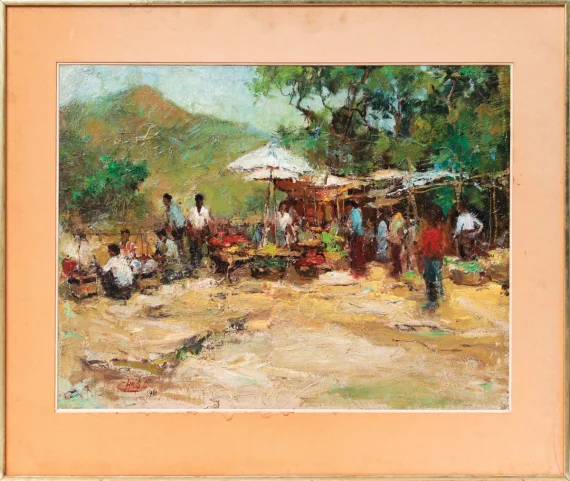 Chris Suharso ~ Market Scene | GLOBAL AUCTION