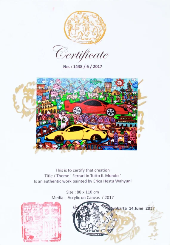 Erica Hestu Wahyuni ~ Ferrari Around The World (Ferrari In Tutto Il Mondo) | GLOBAL AUCTION