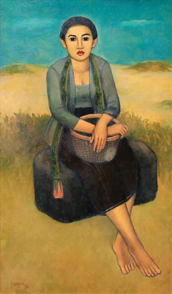 Sudarso ~ Holding A Basket (Memangku Bakul) | GLOBAL AUCTION