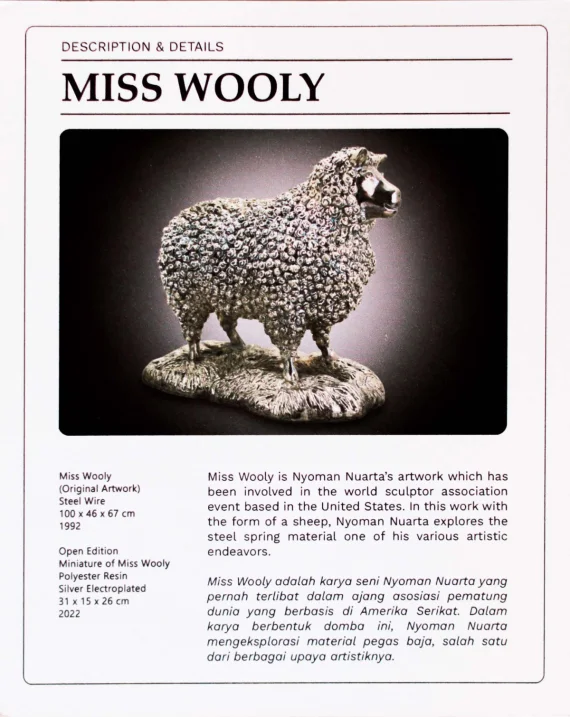 I Nyoman Nuarta ~ Miss Wooly | GLOBAL AUCTION