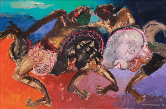 Bagong Kussudiardja ~ Kuda Lumping Performance (Atraksi Kuda Lumping) | GLOBAL AUCTION