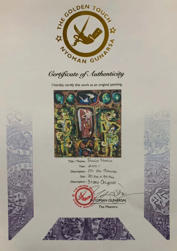 I Nyoman Gunarsa ~ World Of Moksha (Dunia Moksa) | GLOBAL AUCTION