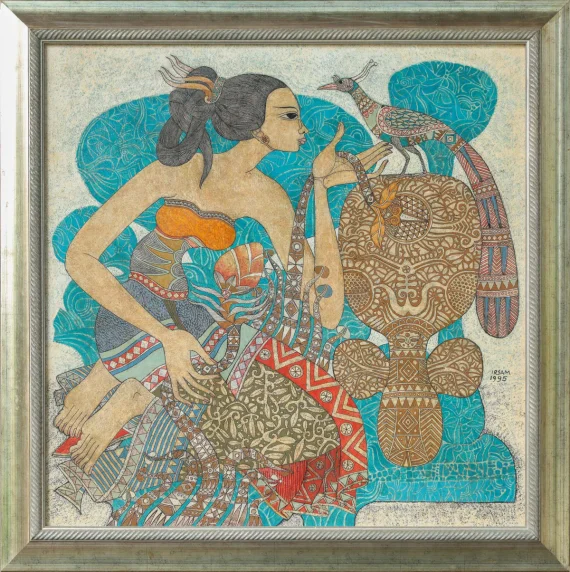 Irsam ~ A Woman And Bird (Wanita Dan Burung) | GLOBAL AUCTION