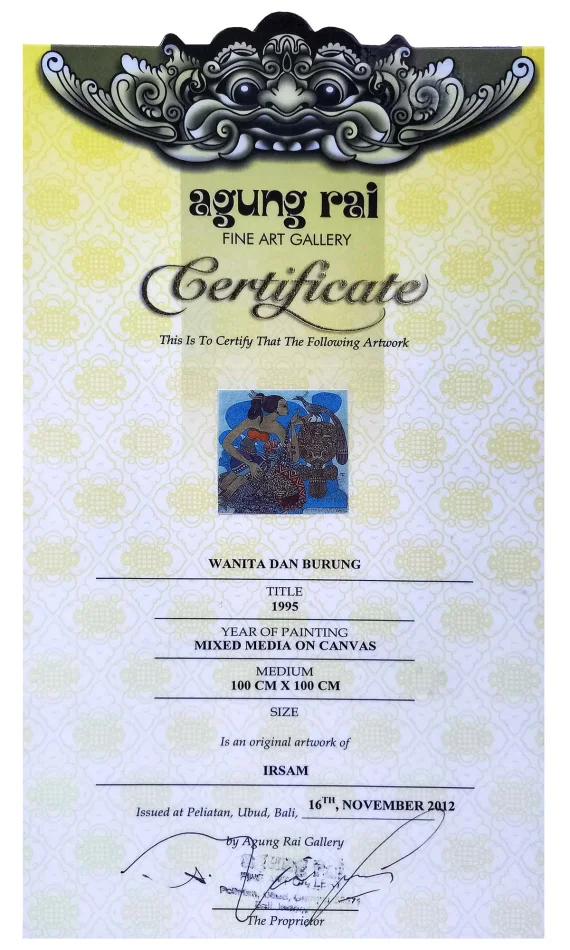 Irsam ~ A Woman And Bird (Wanita Dan Burung) | GLOBAL AUCTION