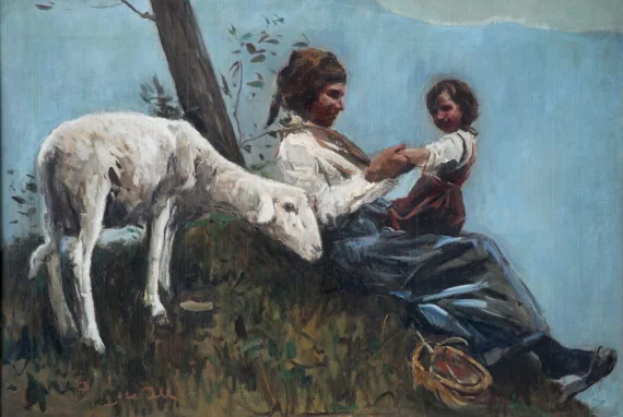 Romualdo Locatelli ~ Rest In The Mountain (Riposo In Montagna) | GLOBAL AUCTION