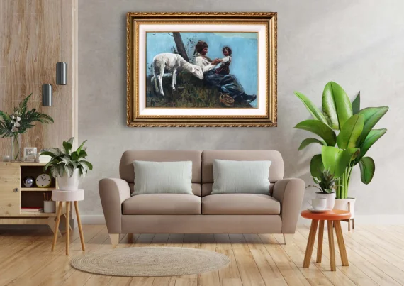 Romualdo Locatelli ~ Rest In The Mountain (Riposo In Montagna) | GLOBAL AUCTION