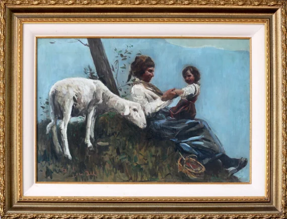 Romualdo Locatelli ~ Rest In The Mountain (Riposo In Montagna) | GLOBAL AUCTION