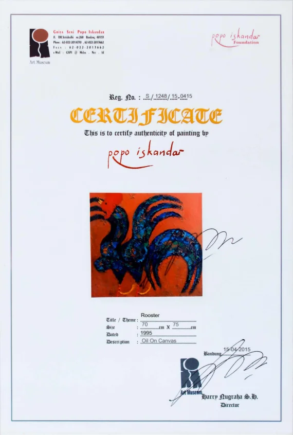 Popo Iskandar ~ Rooster (Ayam Jantan) | GLOBAL AUCTION
