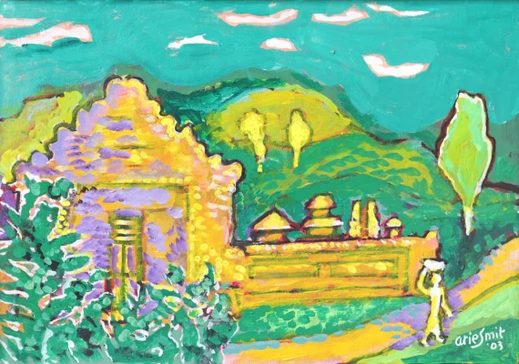 Arie Smit ~ Temple In Hill Country | GLOBAL AUCTION