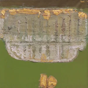 Ahmad Sadali - Deteriorated Plane with Golden Remnants