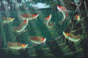 Tio Tjay - 9 Red Arowanas