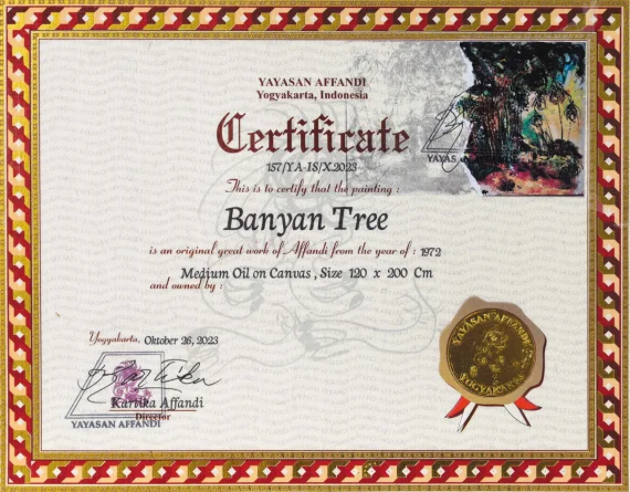 Affandi ~ Banyan Tree (Pohon Beringin) | GLOBAL AUCTION