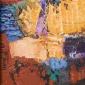 Umi Dachlan ~ Texture Composition On A Red Field (Komposisi Tekstur Di Atas Bidang Merah) | GLOBAL AUCTION