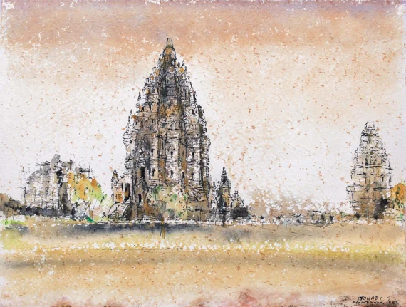 Srihadi Soedarsono ~ Prambanan | GLOBAL AUCTION