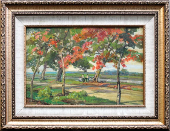 Ernest Dezentje ~ Landscape (Pemandangan) | GLOBAL AUCTION