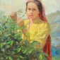 Henk Ngantung ~ Tea Plucker Picking Tea Leaves (Pemetik Teh Memetik Daun Teh) | GLOBAL AUCTION