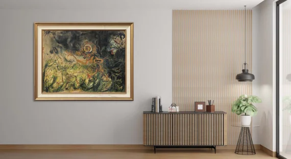 Affandi ~ Water Lilies Pond In Tasikmalaya | GLOBAL AUCTION