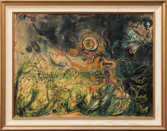 Affandi ~ Water Lilies Pond In Tasikmalaya | GLOBAL AUCTION