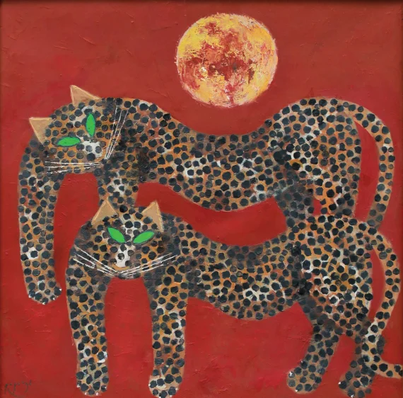 Popo Iskandar ~ Two Leopards And The Sun (Dua Macan Tutul Dan Matahari) | GLOBAL AUCTION