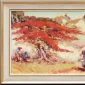 Lucien Frits Ohl ~ Street Vendors Under A Flamboyant | GLOBAL AUCTION